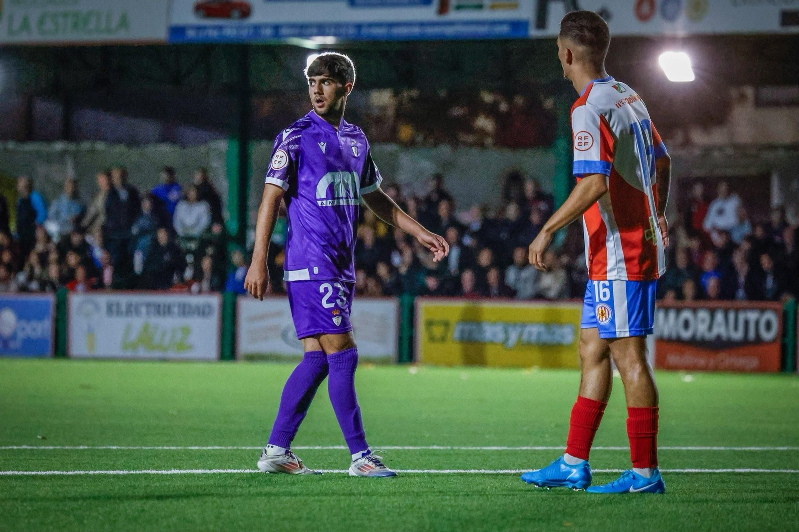Curro Burgos, en un momento el partido ante la UDC Torredonjimeno.
