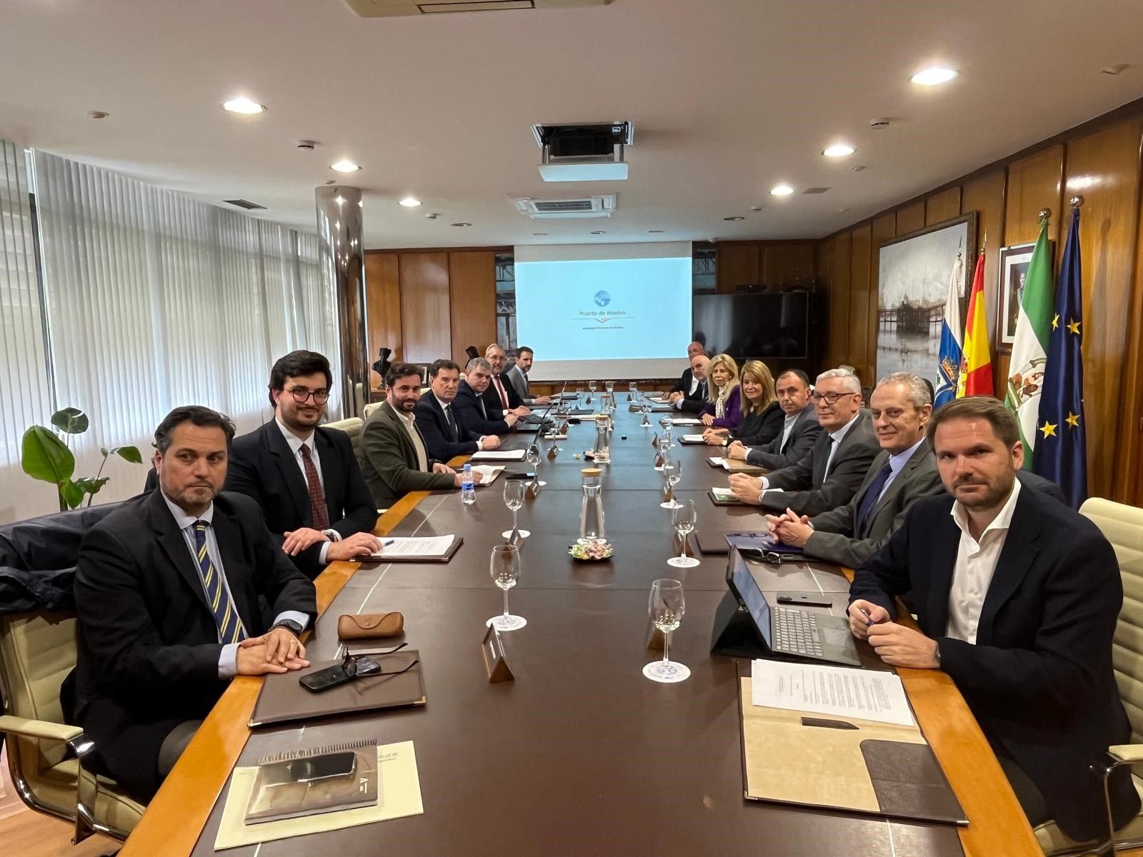 Reunión del consejo de administración del Puerto de Huelva.
