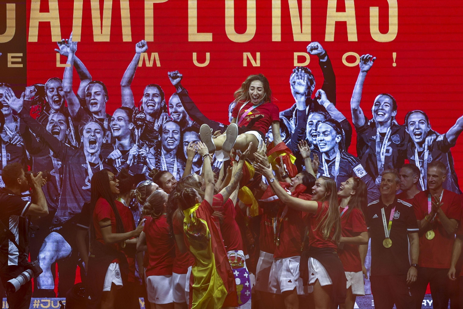 Las imágenes de la celebración de las campeonas del Mundo de Fútbol