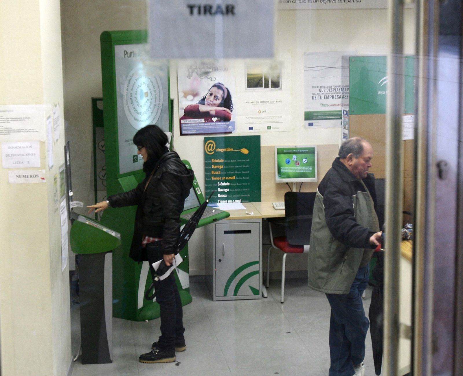 Una oficina del SAE.