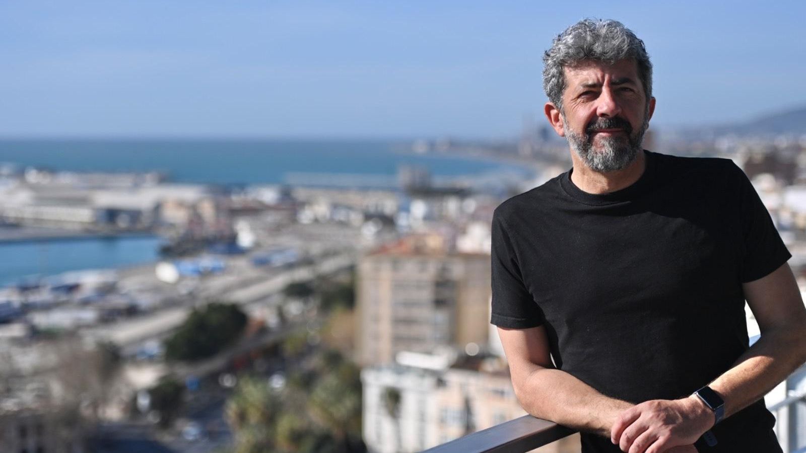 Alberto Rodríguez antes de la entrevista en el Festival de Cine de Málaga.