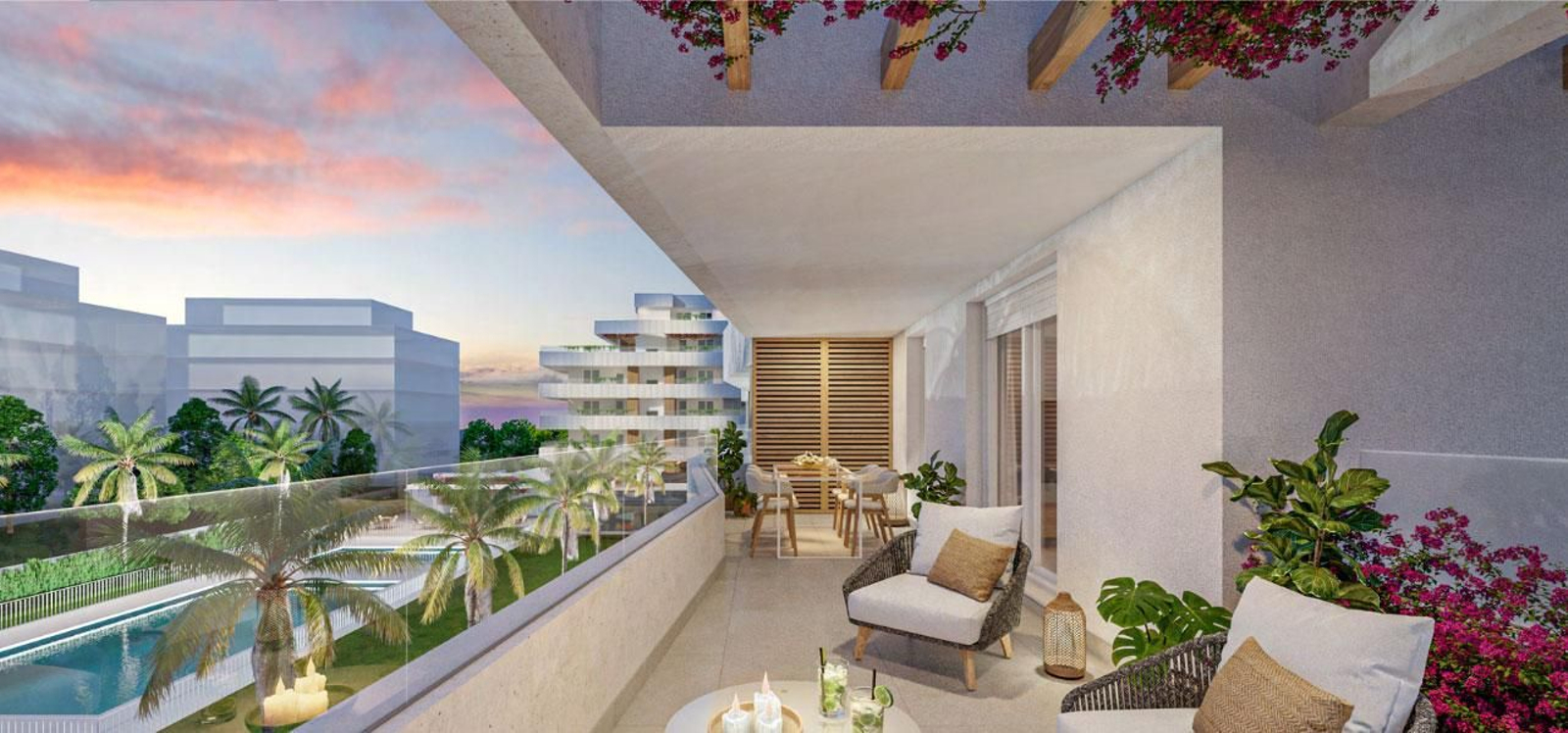 Así serán las viviendas con terrazas y piscina de Las Marías en El Puerto con un precio desde 290.000 a más de 310.000 euros