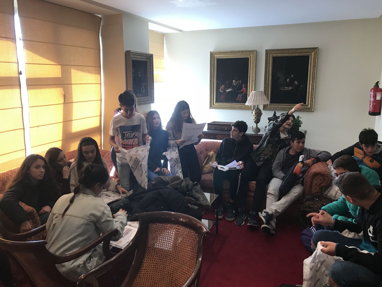 Visita del colegio Cortadura. 16 de noviembre