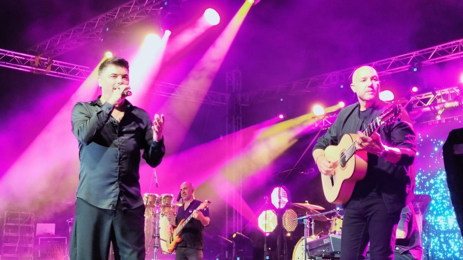 Demarco durante su actuación en Aracena.