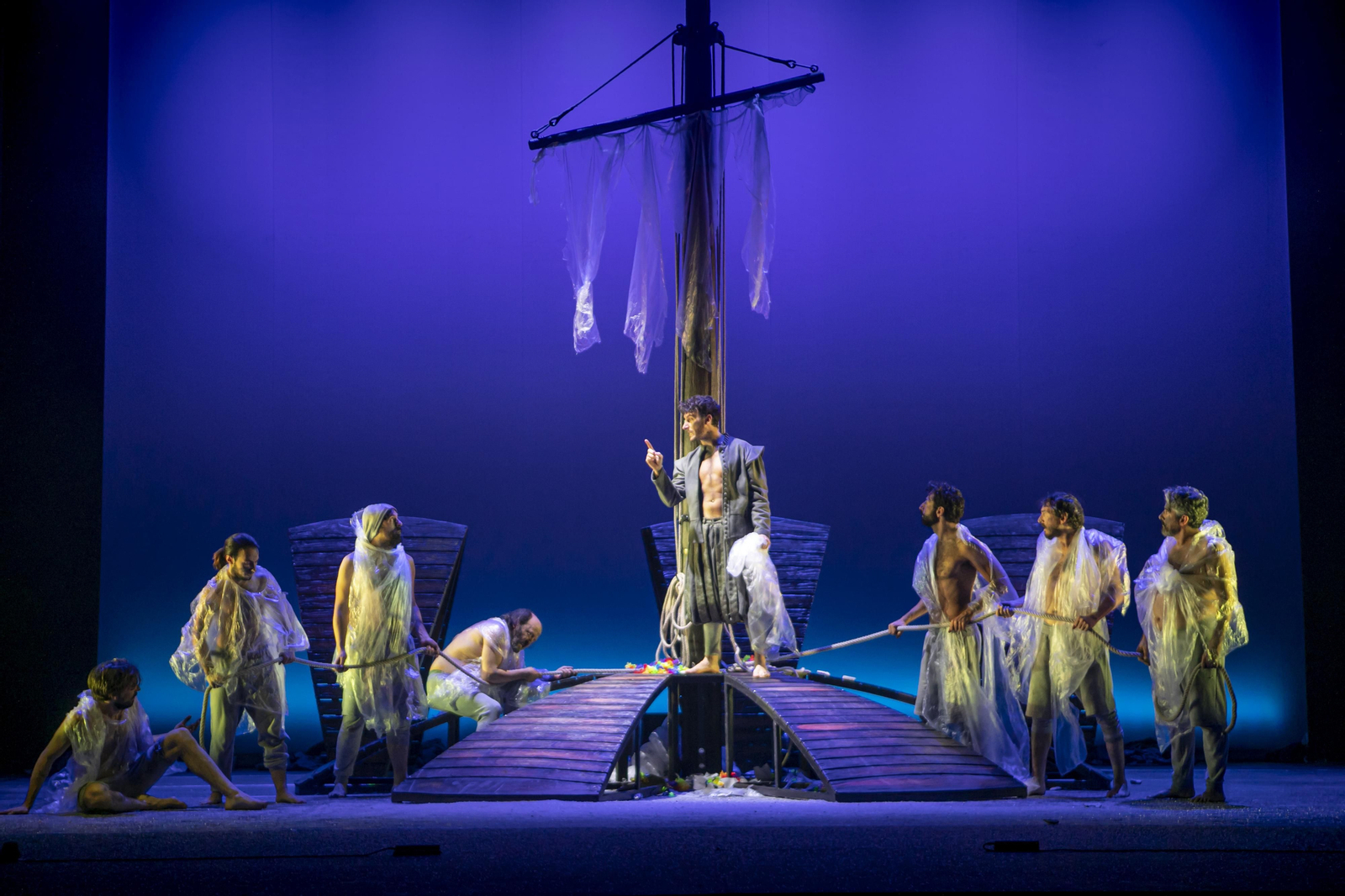 Los ocho intérpretes de 'La Odisea de Magallanes-Elcano'