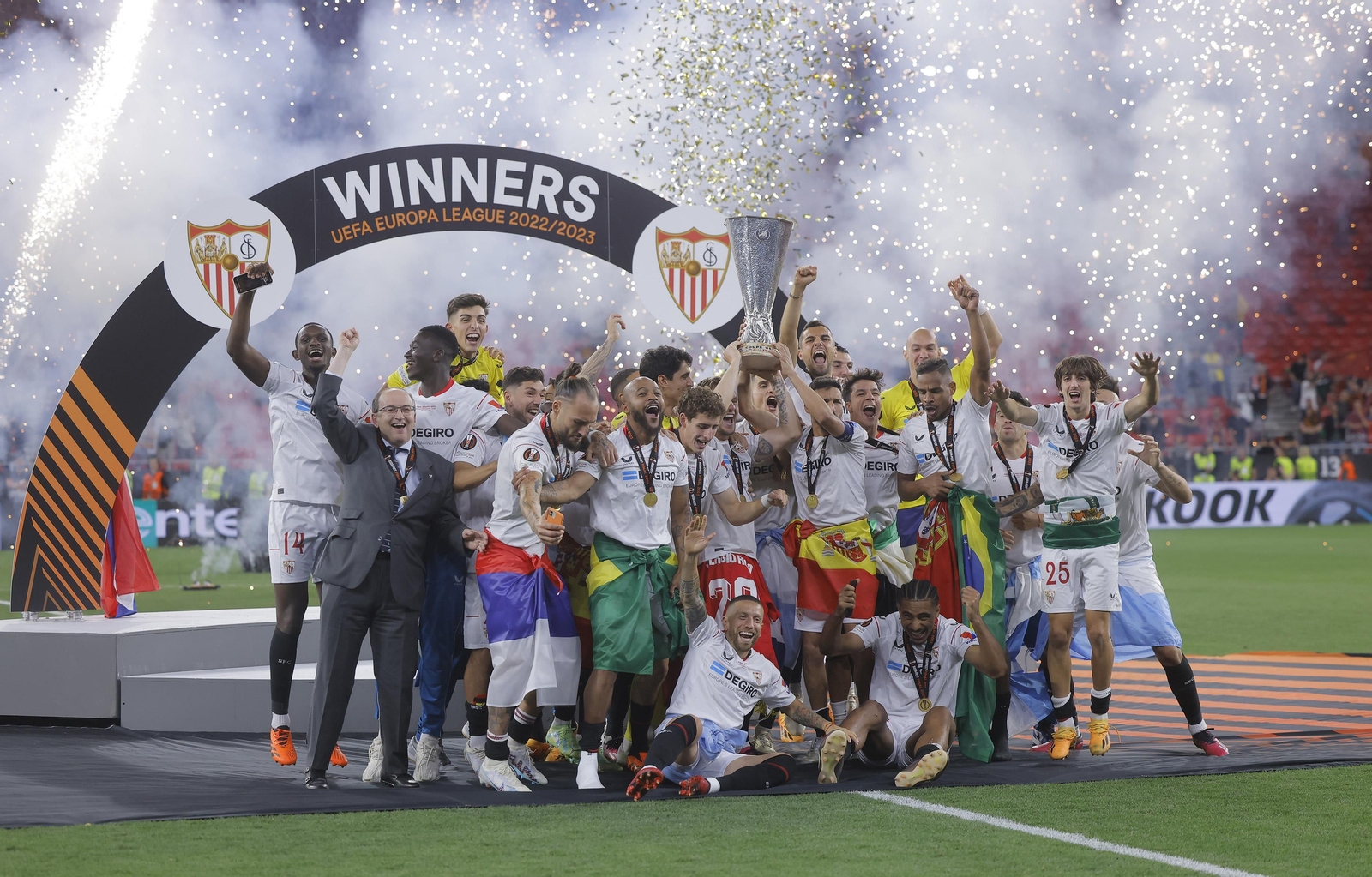 Las imágenes de la celebración del Sevilla fc