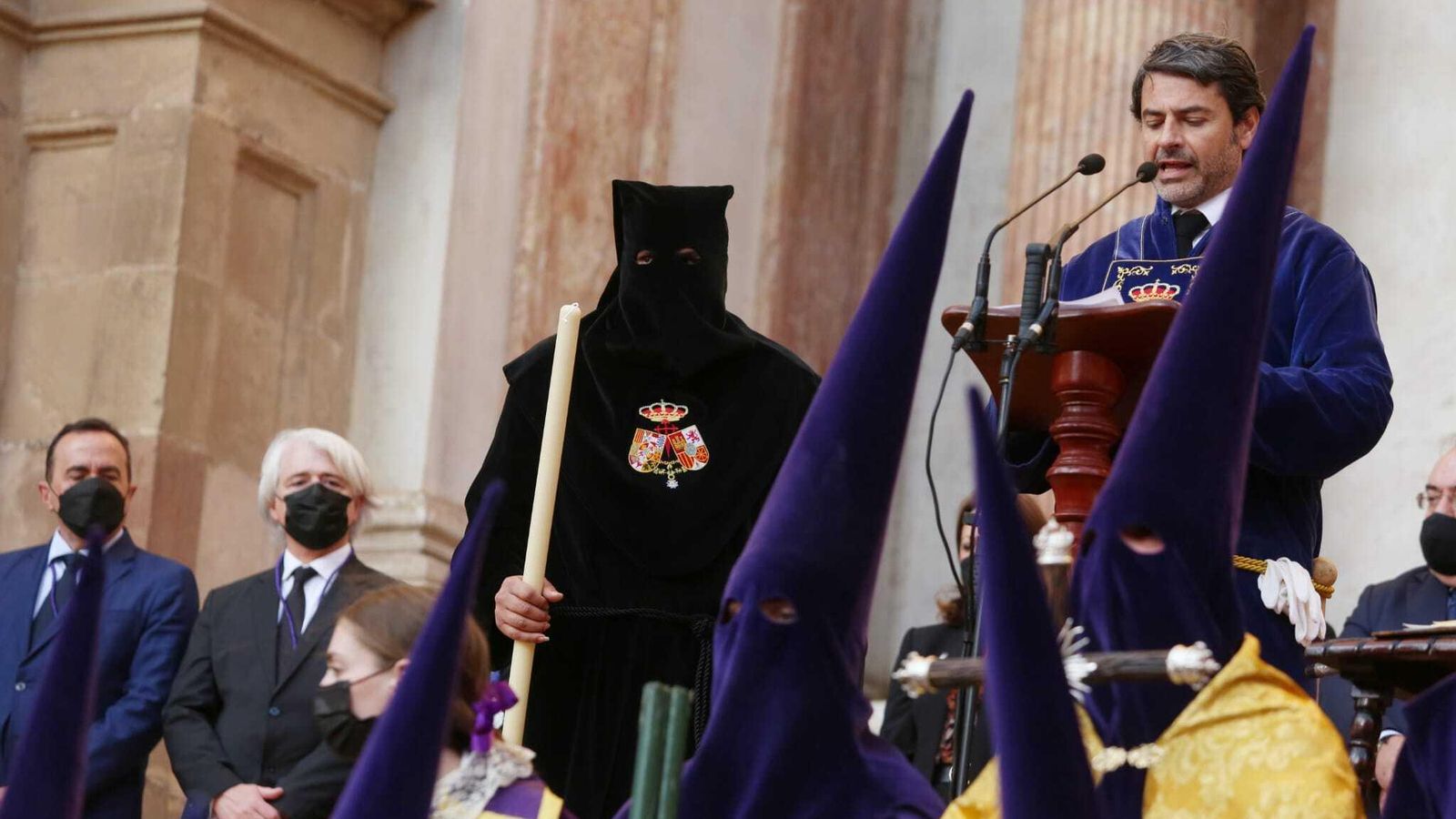Acto de la liberación del preso en la Plaza del Obispo