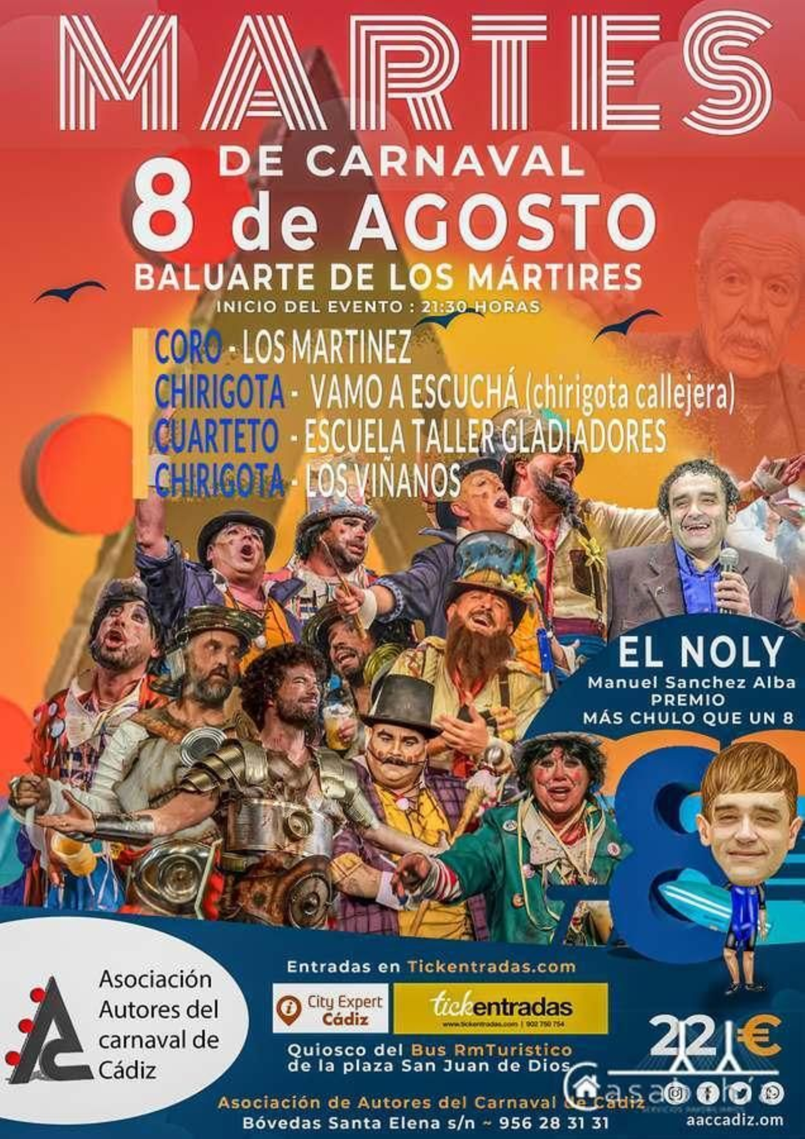 El cartel del Martes de Carnaval.