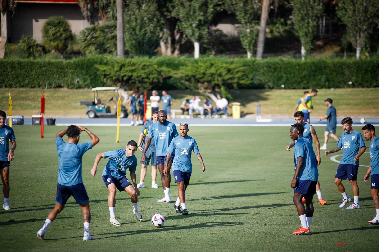 Primer entrenamiento pretemporada del Almería, en imágenes