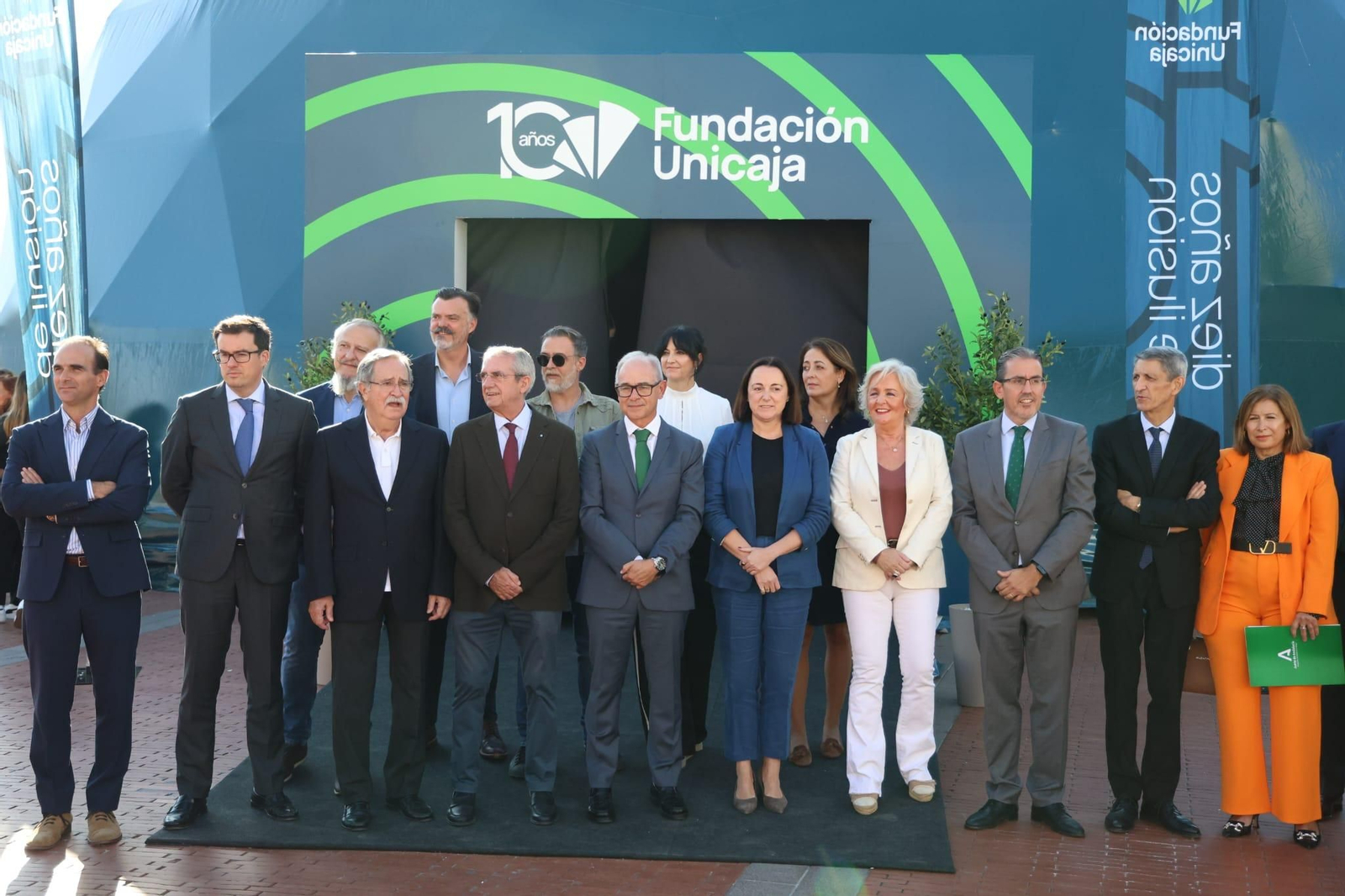 Las fotos de la inauguración del Espacio Fundación Unicaja con el que la institución celebra su décimo aniversario