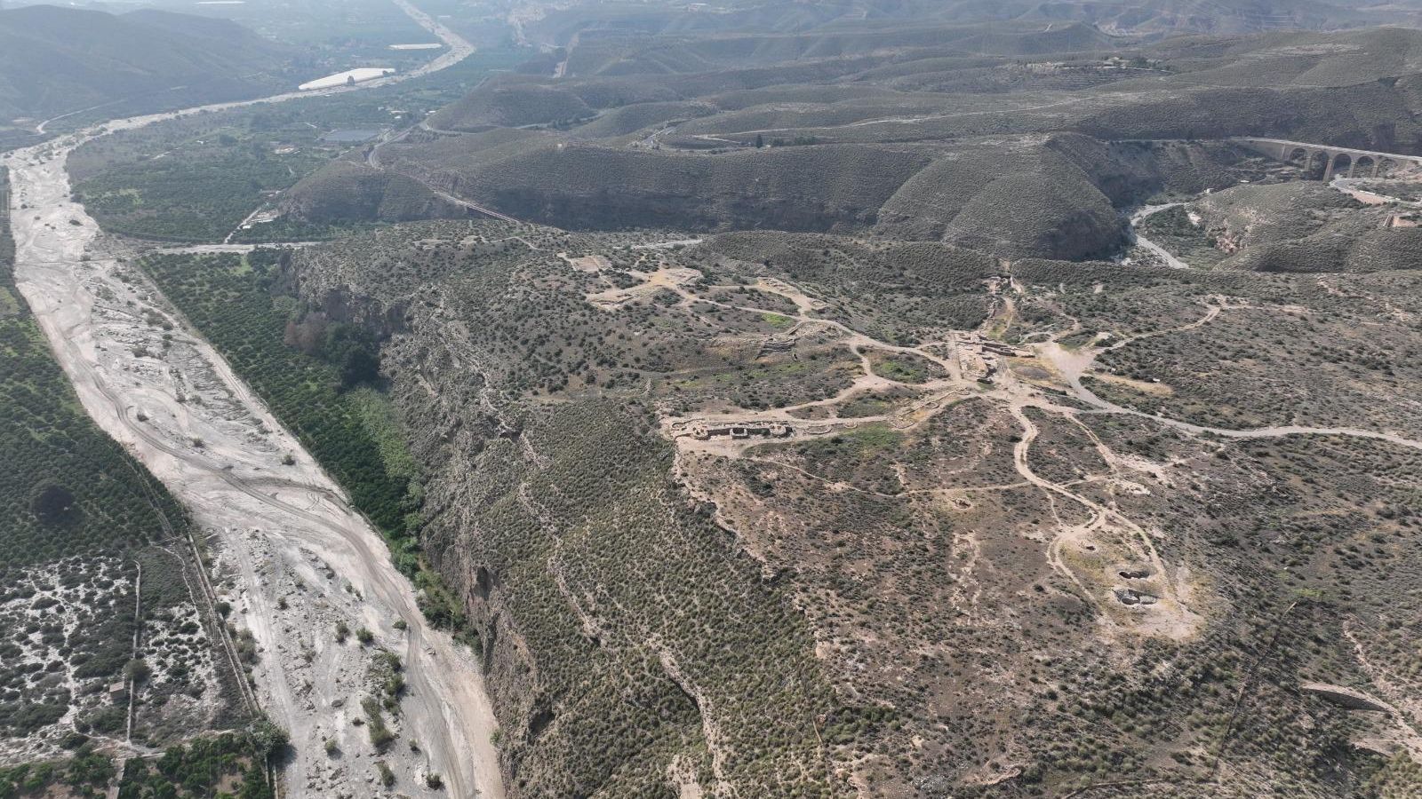 Imagen captada por drones para la planimetría.