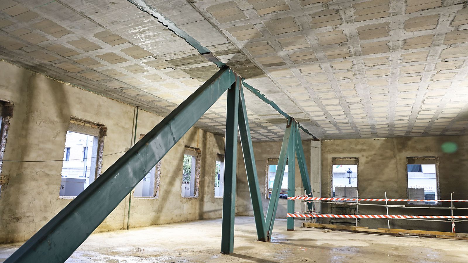 Zona de acceso al espacio museístico que irá construido en la planta subterránea.