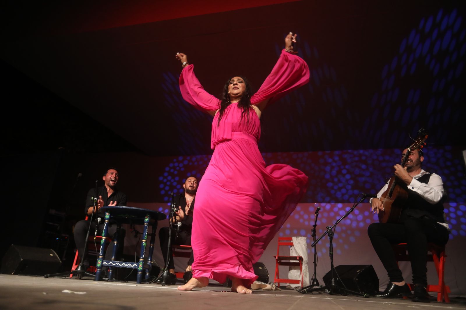 La noche flamenca en el Parque de San Fernando, en imágenes