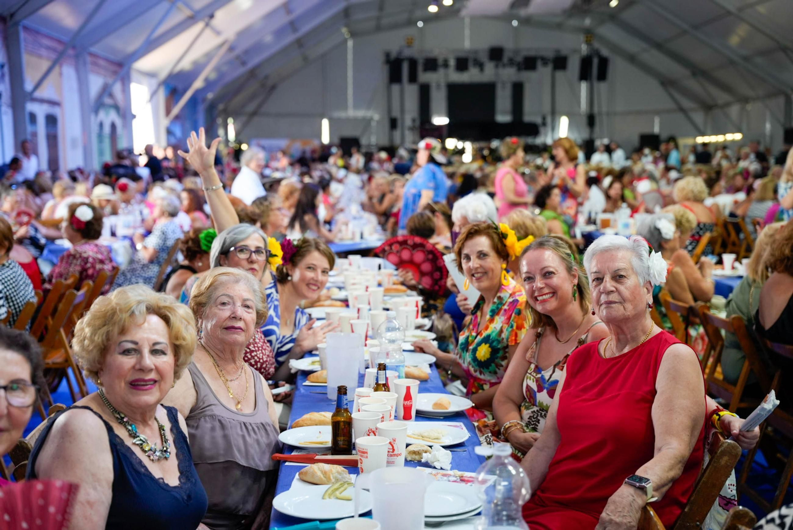Las fotos de la comida de homenaje a la mujer en la Feria de Almería
