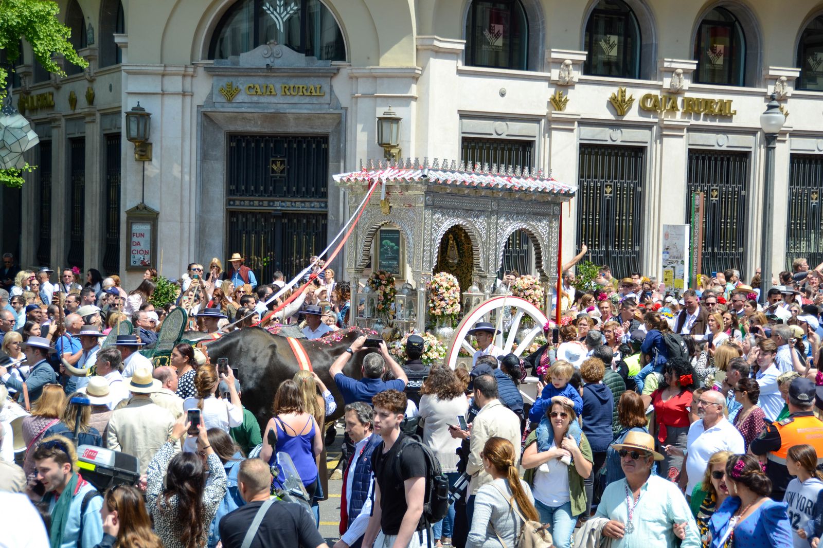 La salida de la Hermandad del Rocío de Granada, en imágenes