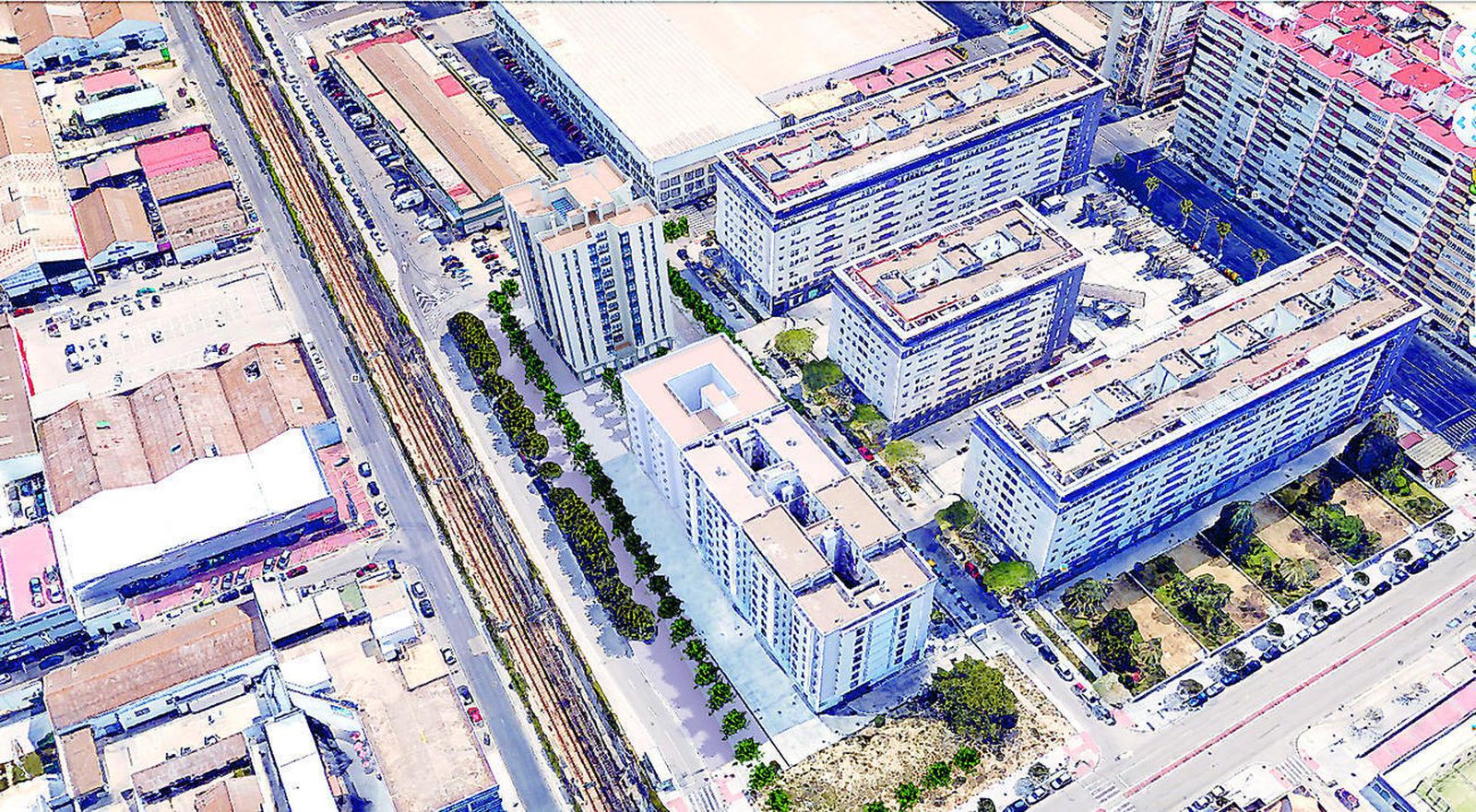 Los nuevos bloques previstos en Matadero.