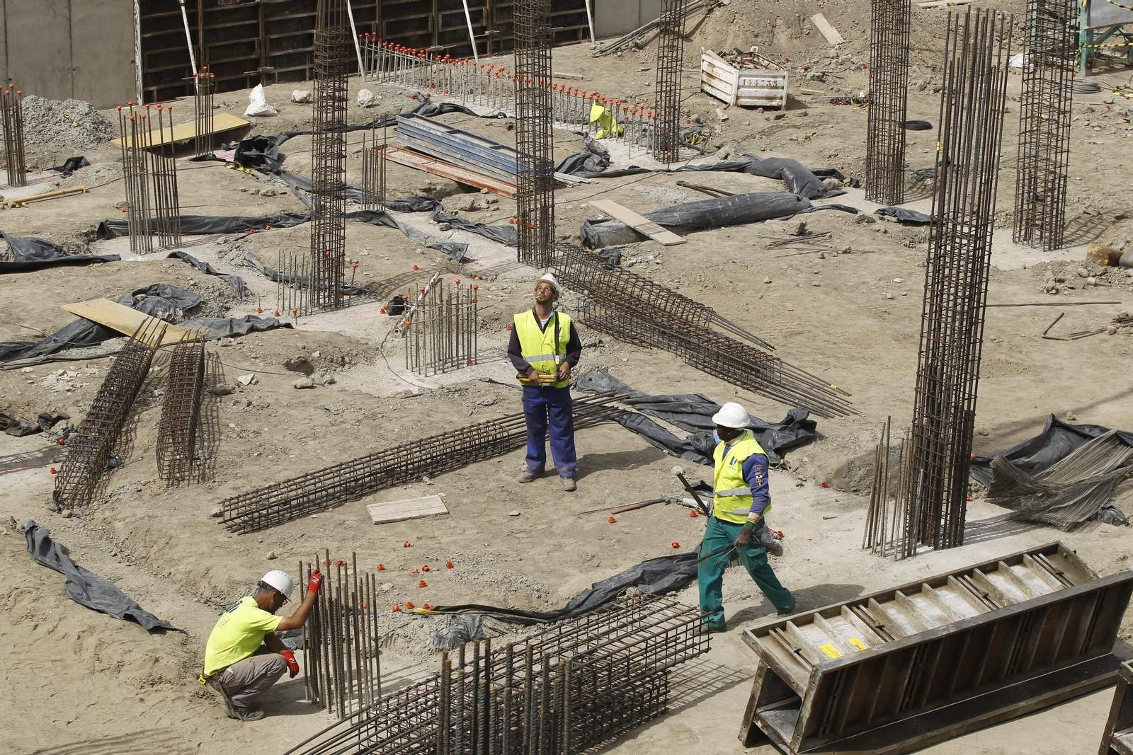 Fotogalería coronavirus a pie de obra en Almería