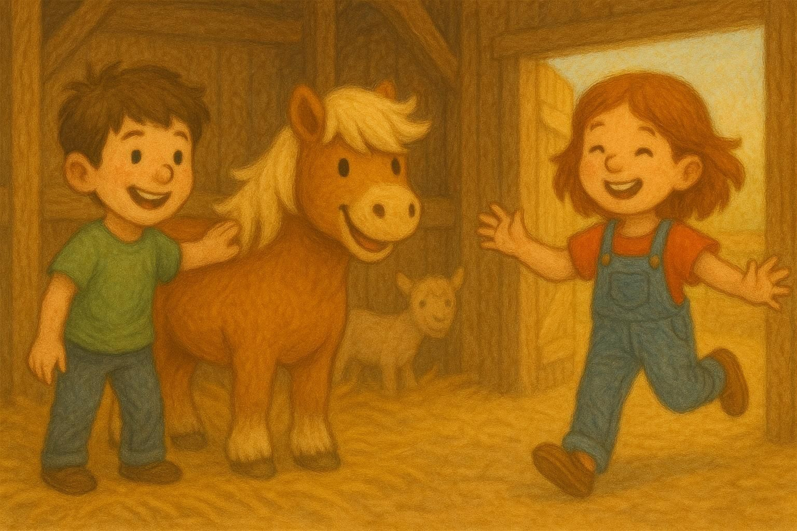 Ilustración de 'El poni feliz'