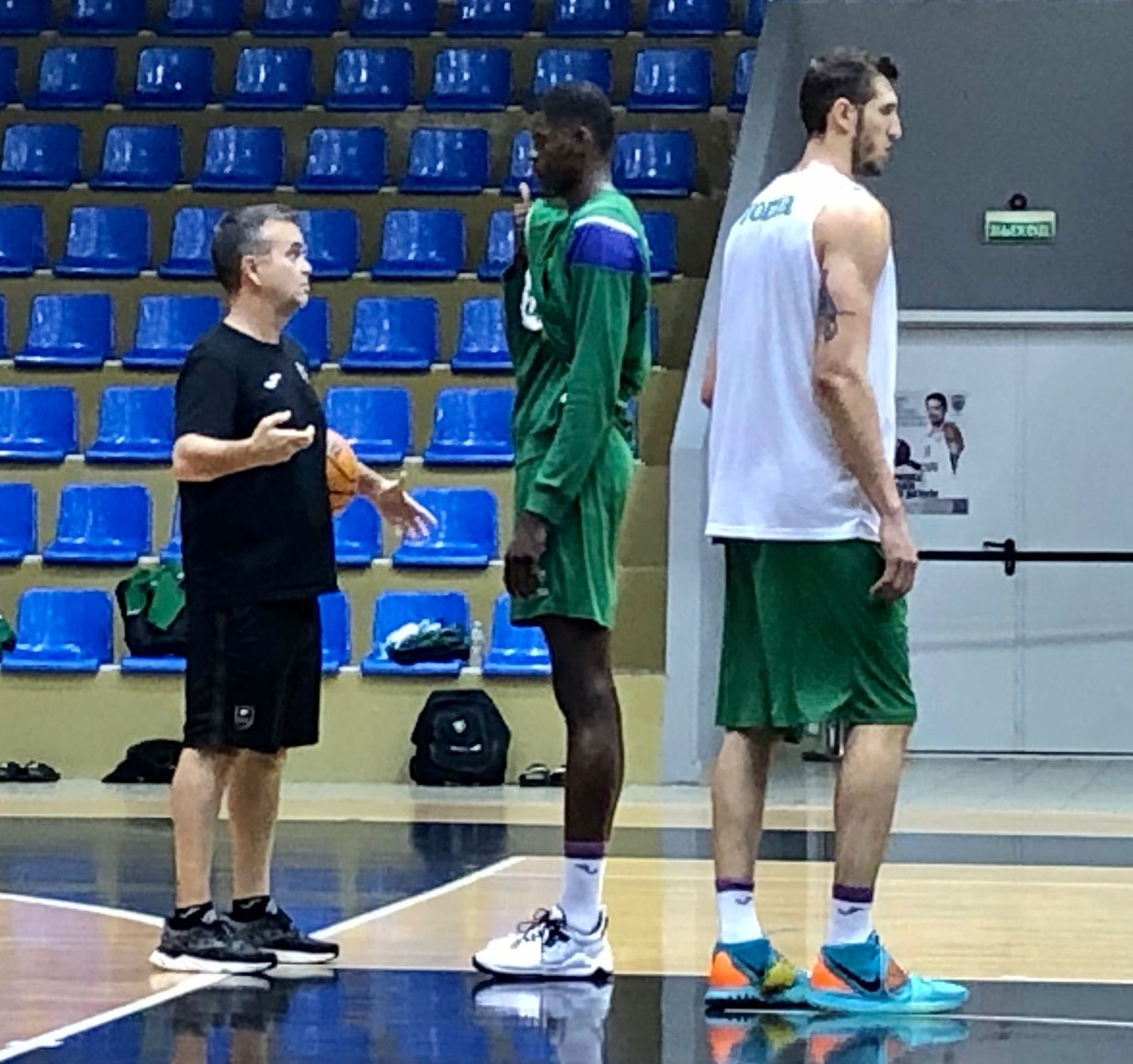 Las fotos del entrenamiento del Unicaja en Novgorod