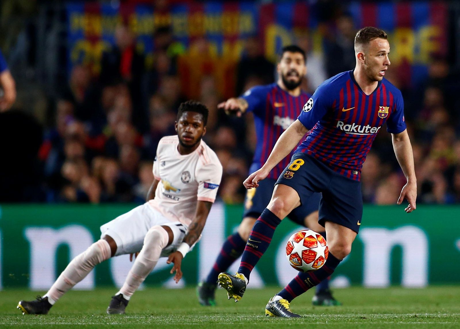 El Barcelona- Manchester United, en imágenes