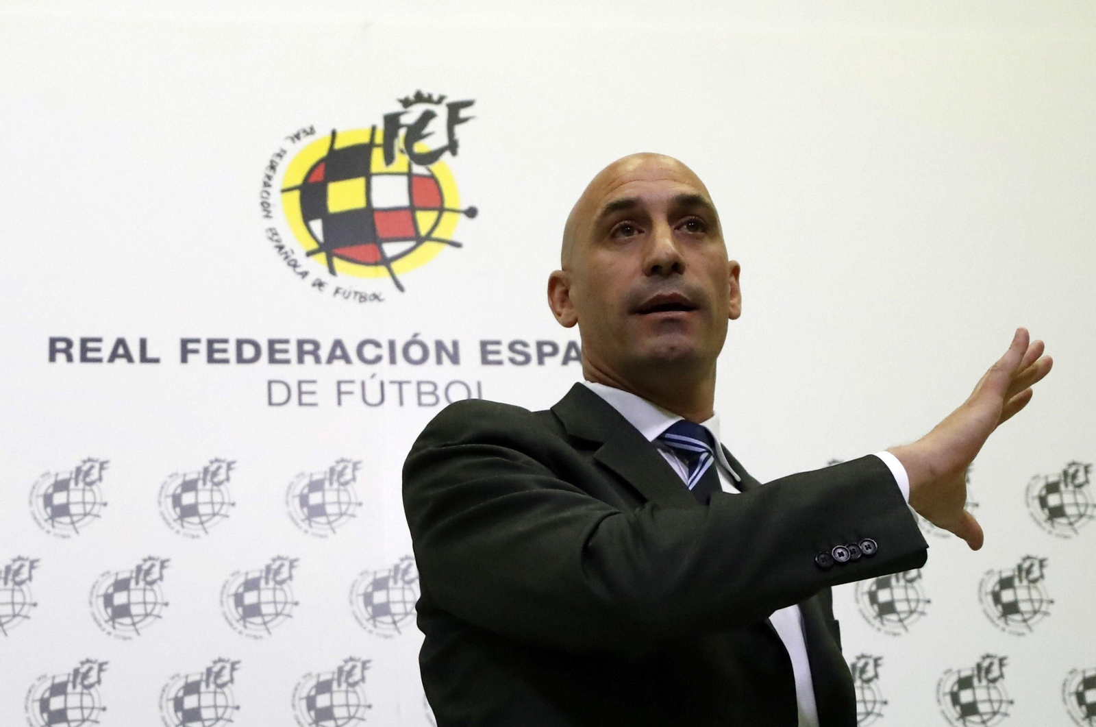 El presidente de la Real Federación Española de Fútbol, Luis Rubiales.