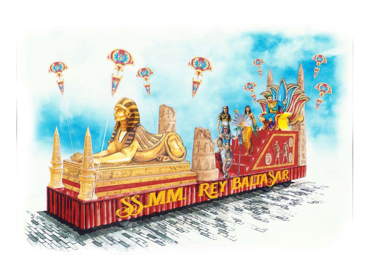 Las carrozas de la Cabalgata de los Reyes Magos de Cádiz