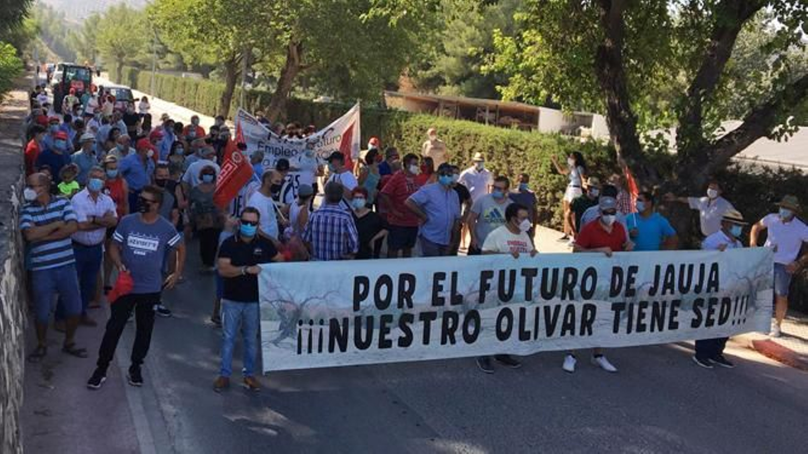 Marcha de la comunidad de regantes de Jauja.