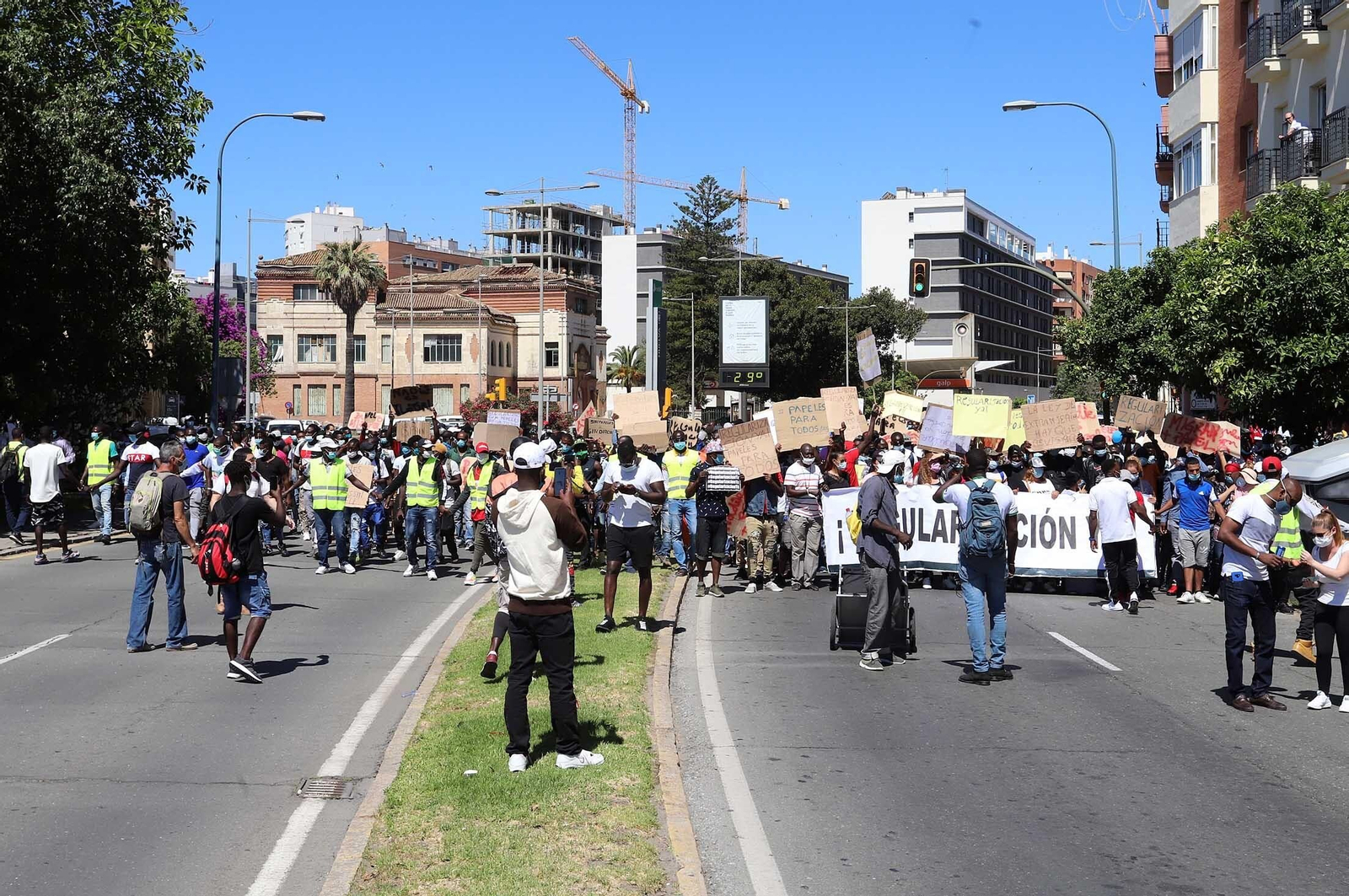 Imágenes de la manifestación por la regularización de inmigrantes