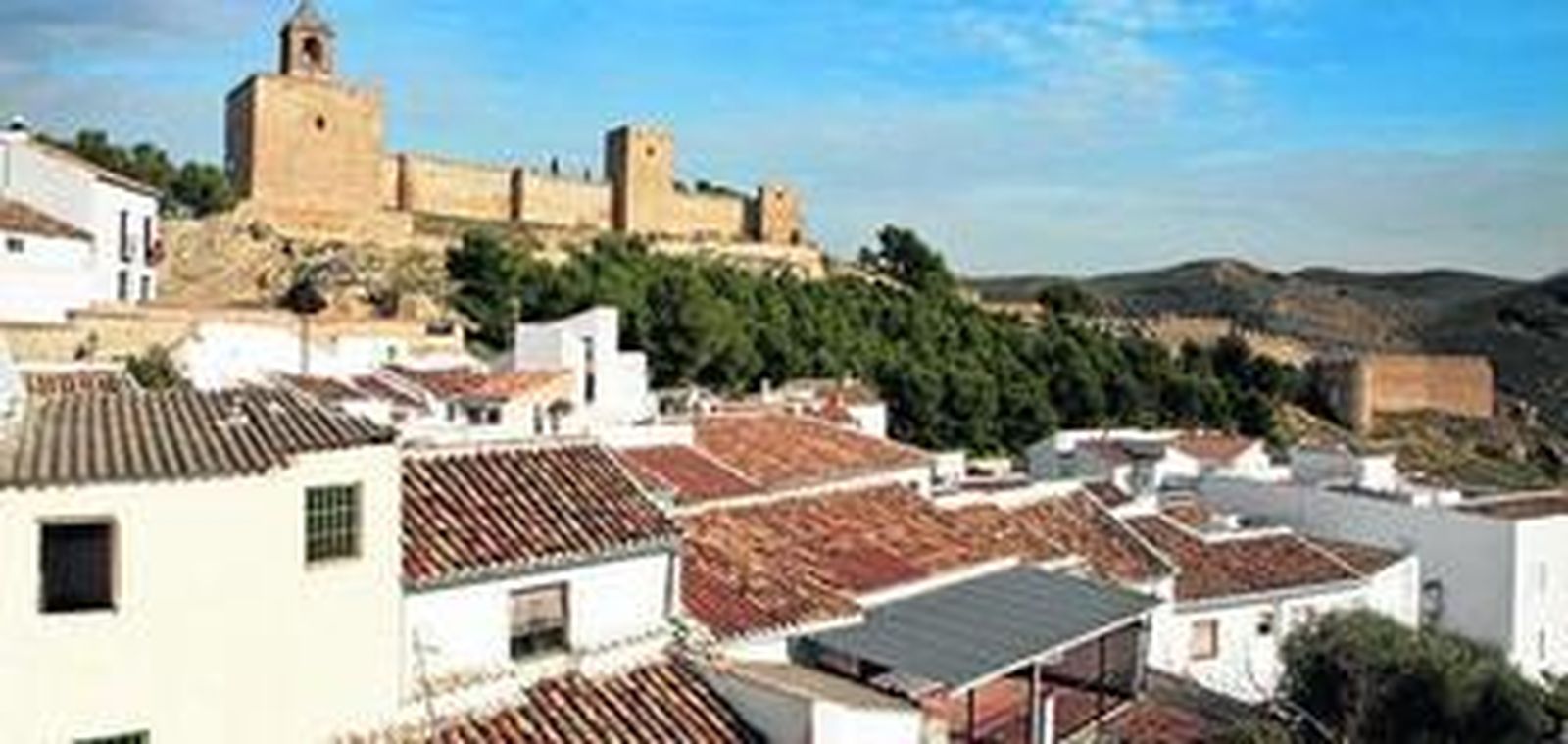 Vista de la Alcazaba de Antequera.