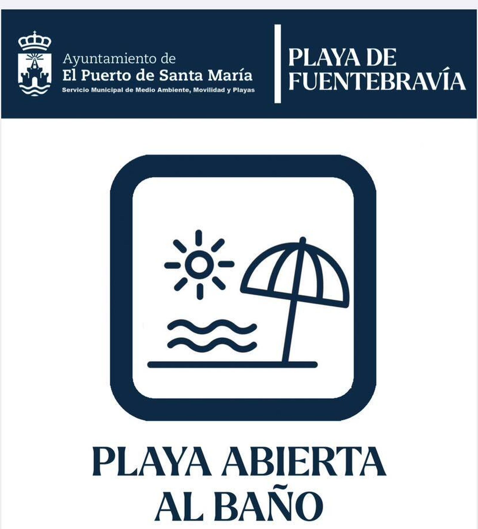 La señalética que se ha instalado por el Ayuntamiento en la playa.