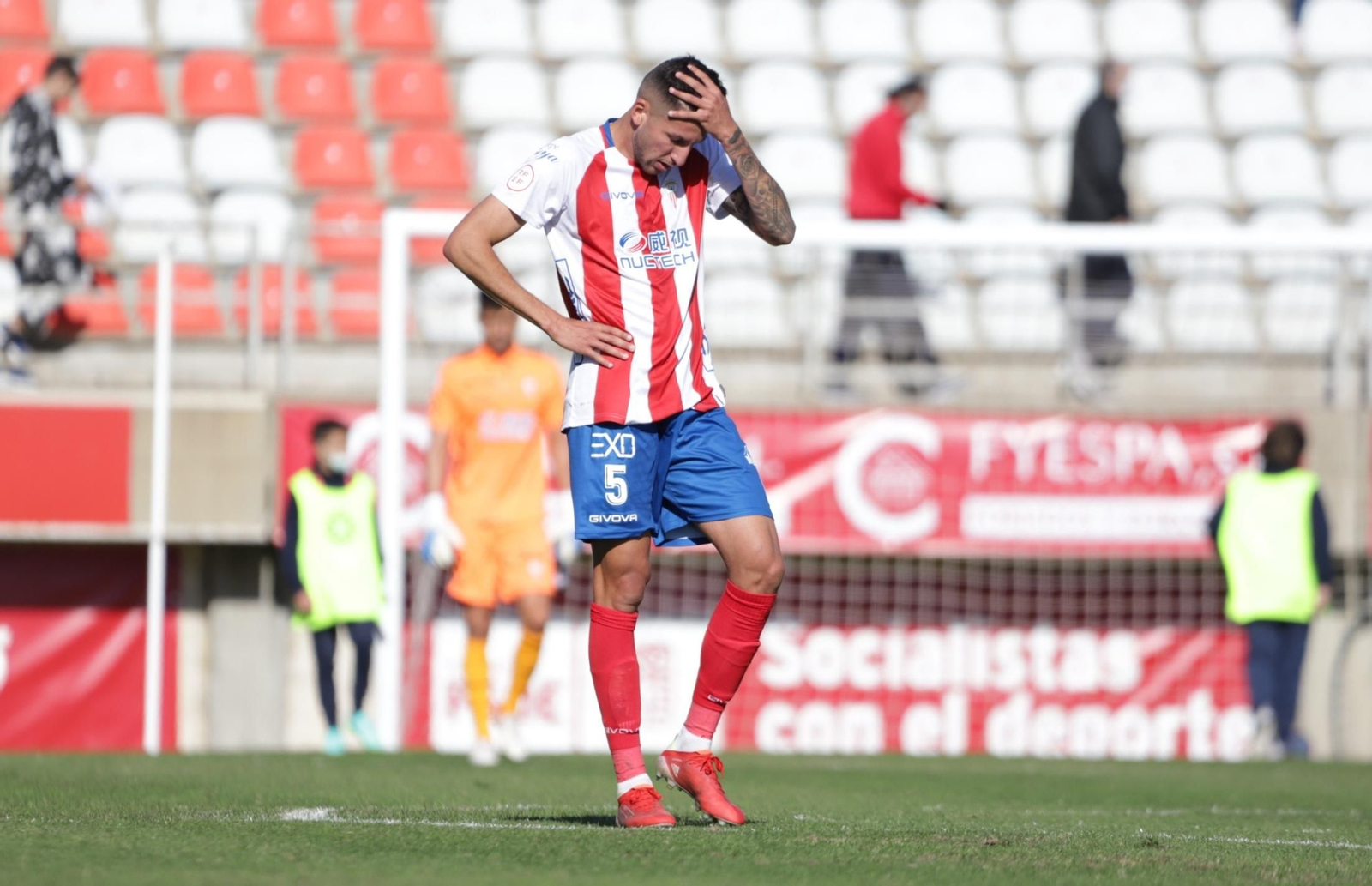 El algecirista Mariano, en un gesto de decepción.