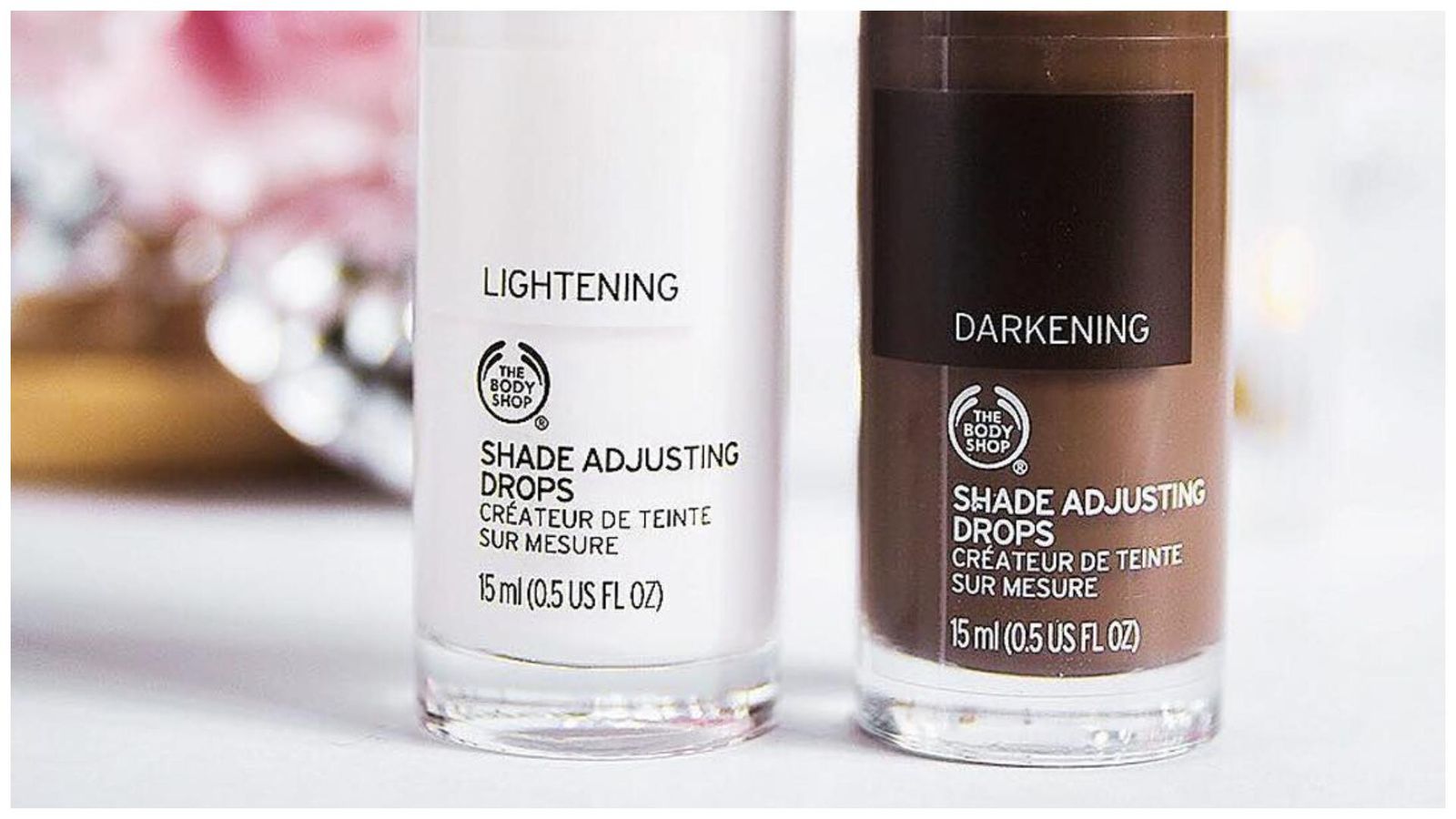 Gotas para ajustar el tono de The Body Shop.