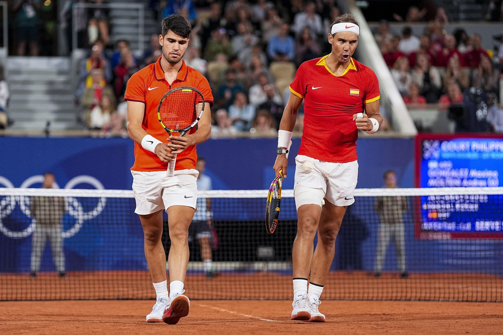 Las mejores fotos del estreno de Alcaraz y Nadal como pareja de dobles en los Juegos Olímpicos de París
