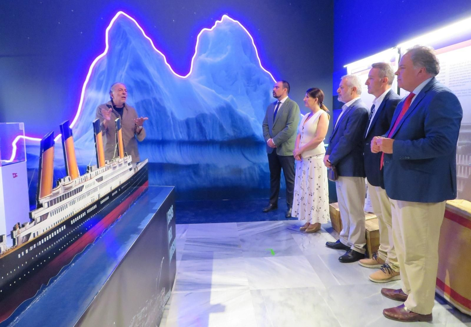 Exposición sobre el hundimiento del Titanic en el Museo de Huelva.