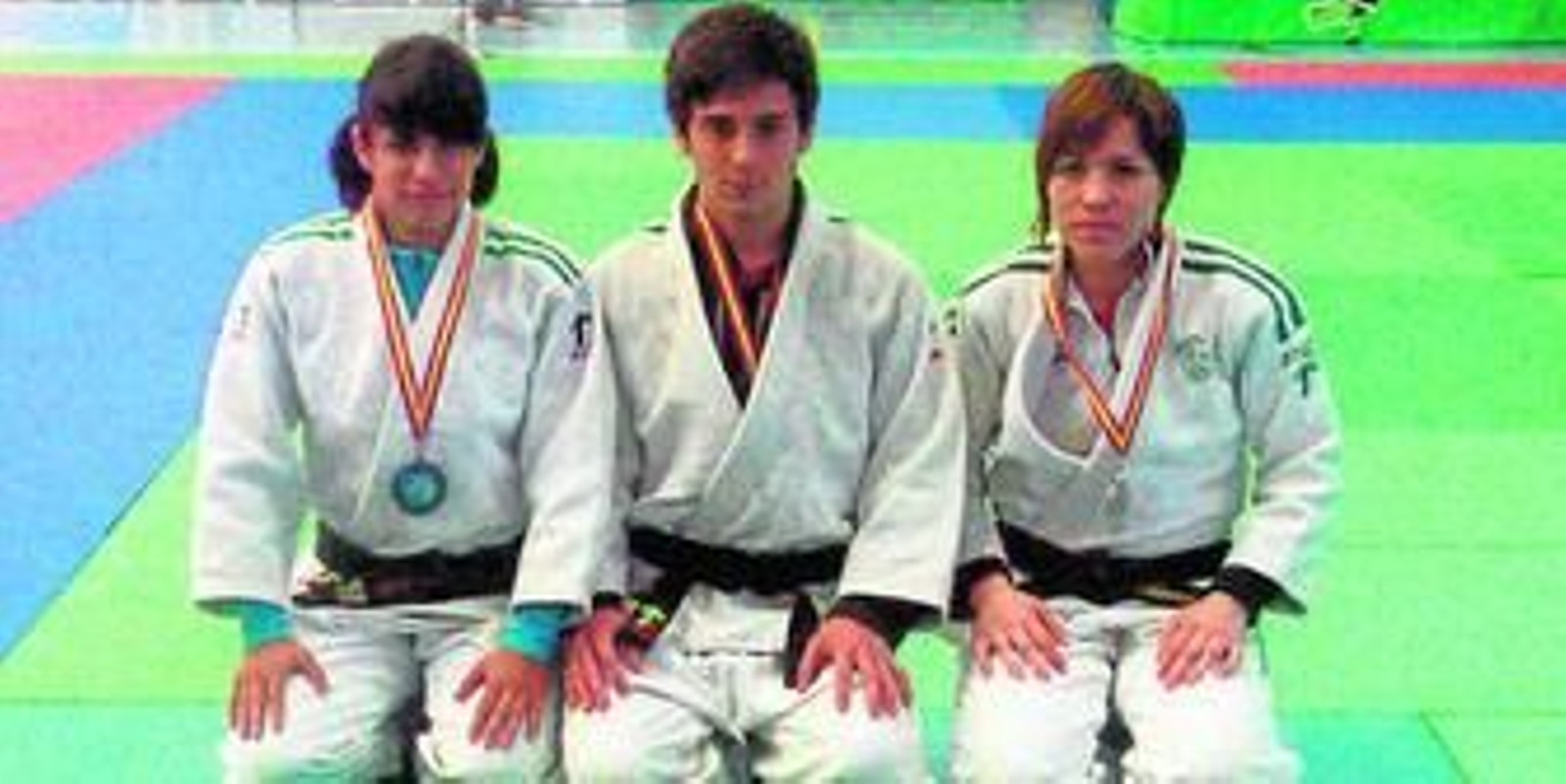 De izquierda a derecha, Cinta García, Sandro Martín y Almudena Gómez.