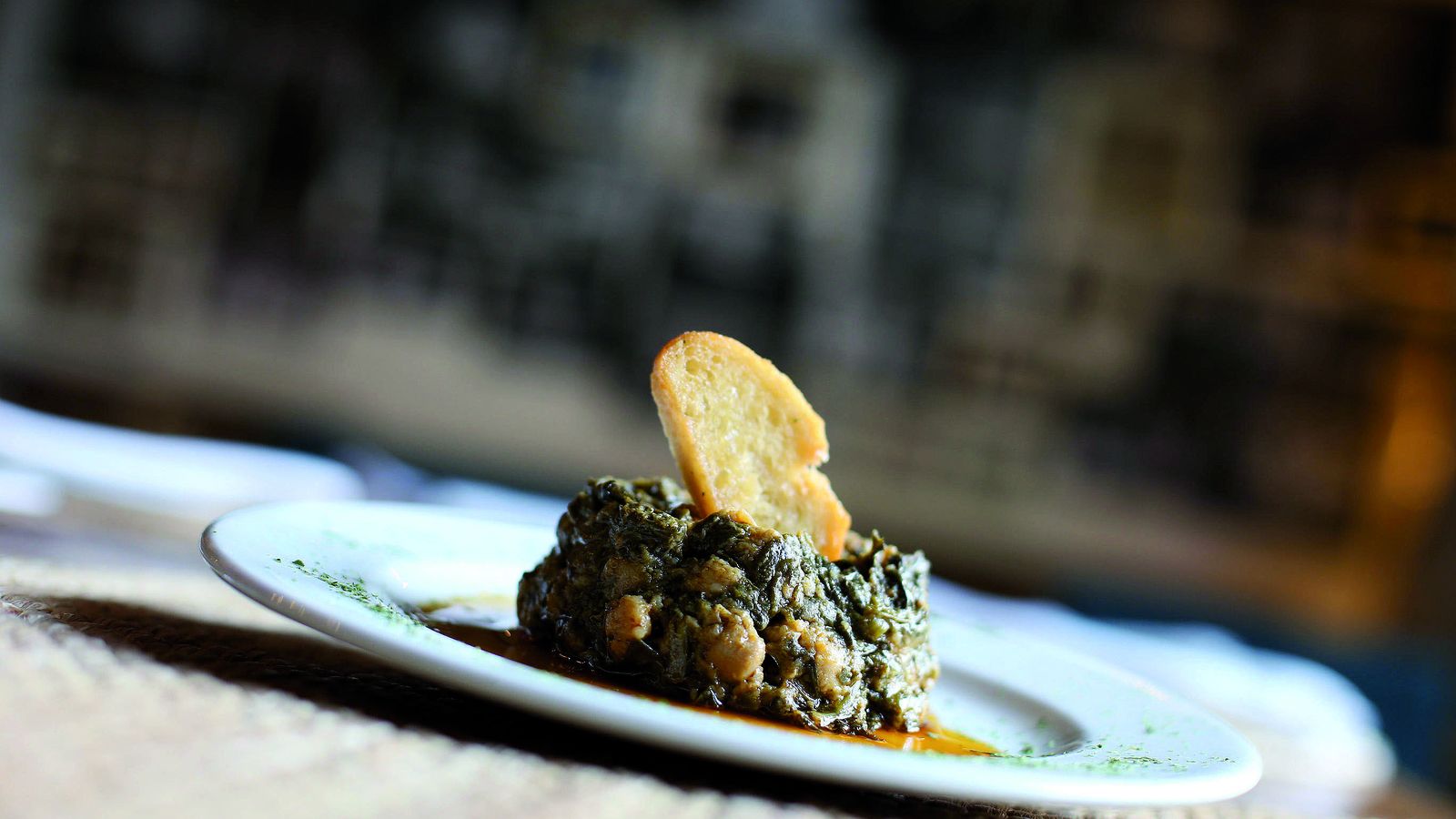 Espinacas con garbanzos.