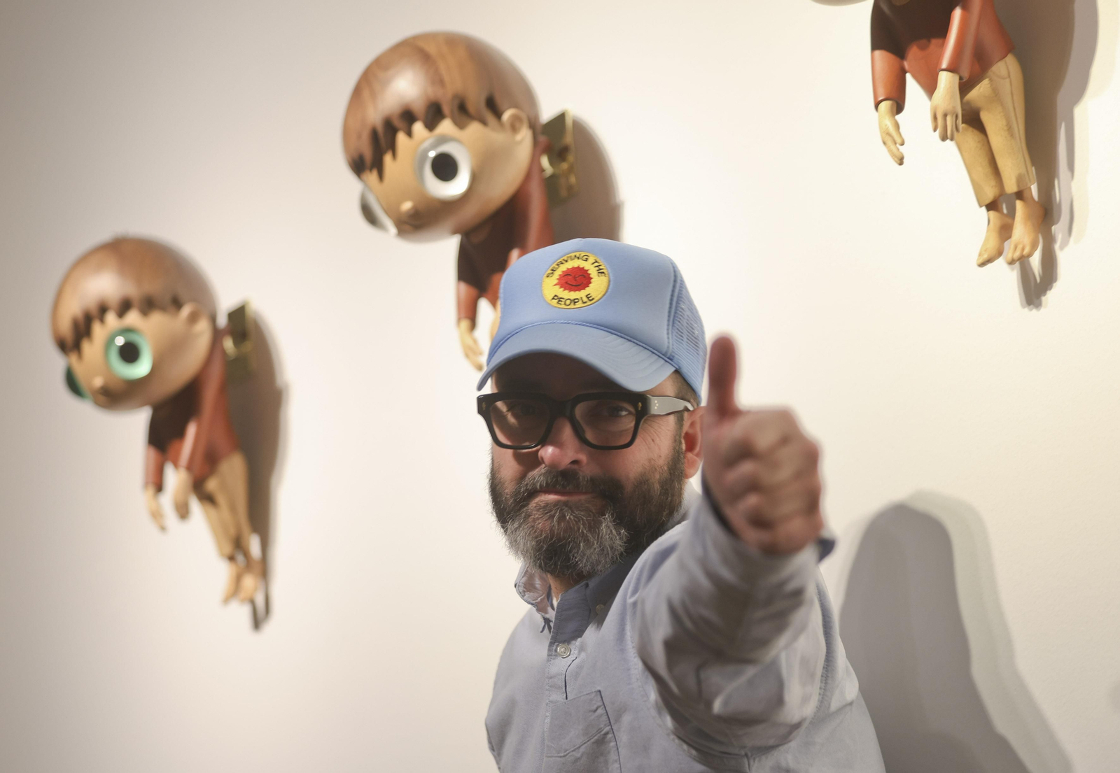 Las fotos de la exposición de Javier Calleja en Málaga y su gato Günter