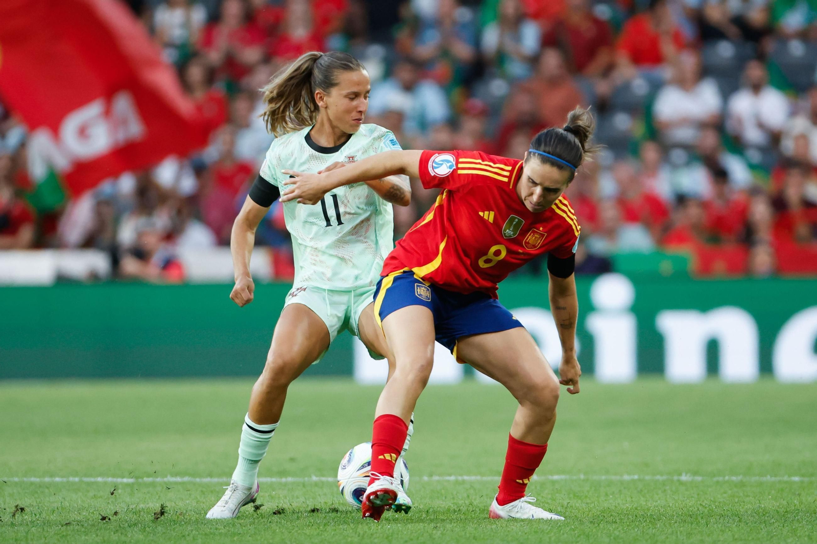Las fotos del España - Portugal en la Eurocopa femenina