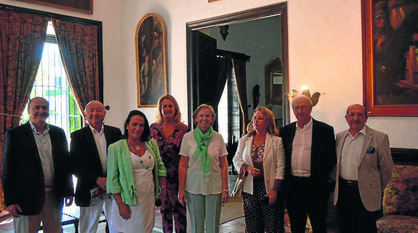 Gonzalo y Miguel Sánchez-Delage, María del Carmen Guirado, Mariquilla Silva, Liliane Dahlmann, Bárbara Escañuela, Pepe Gómez y Paco Hermoso.