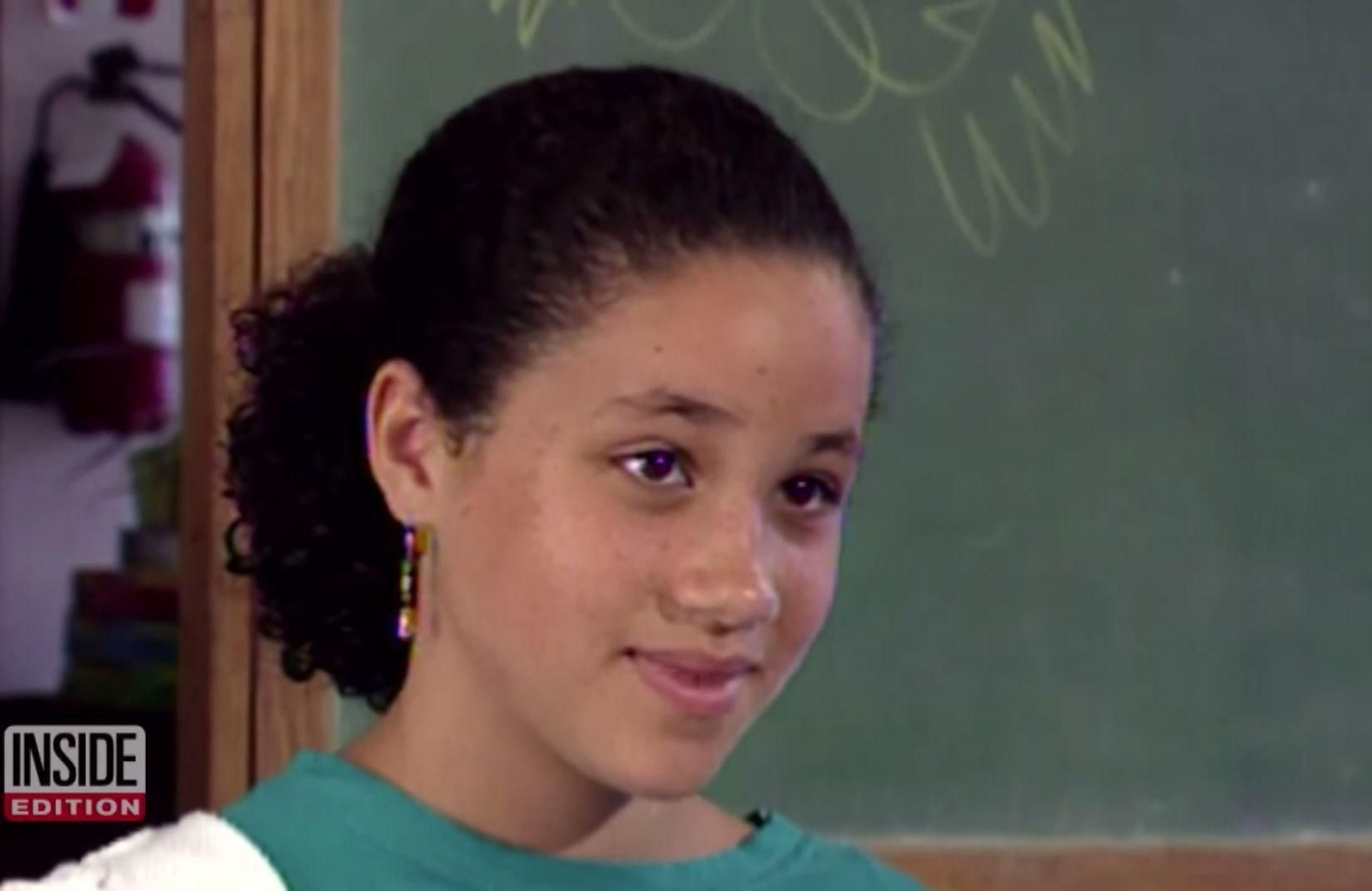 La prometida de Enrique, en una foto de su adolescencia.