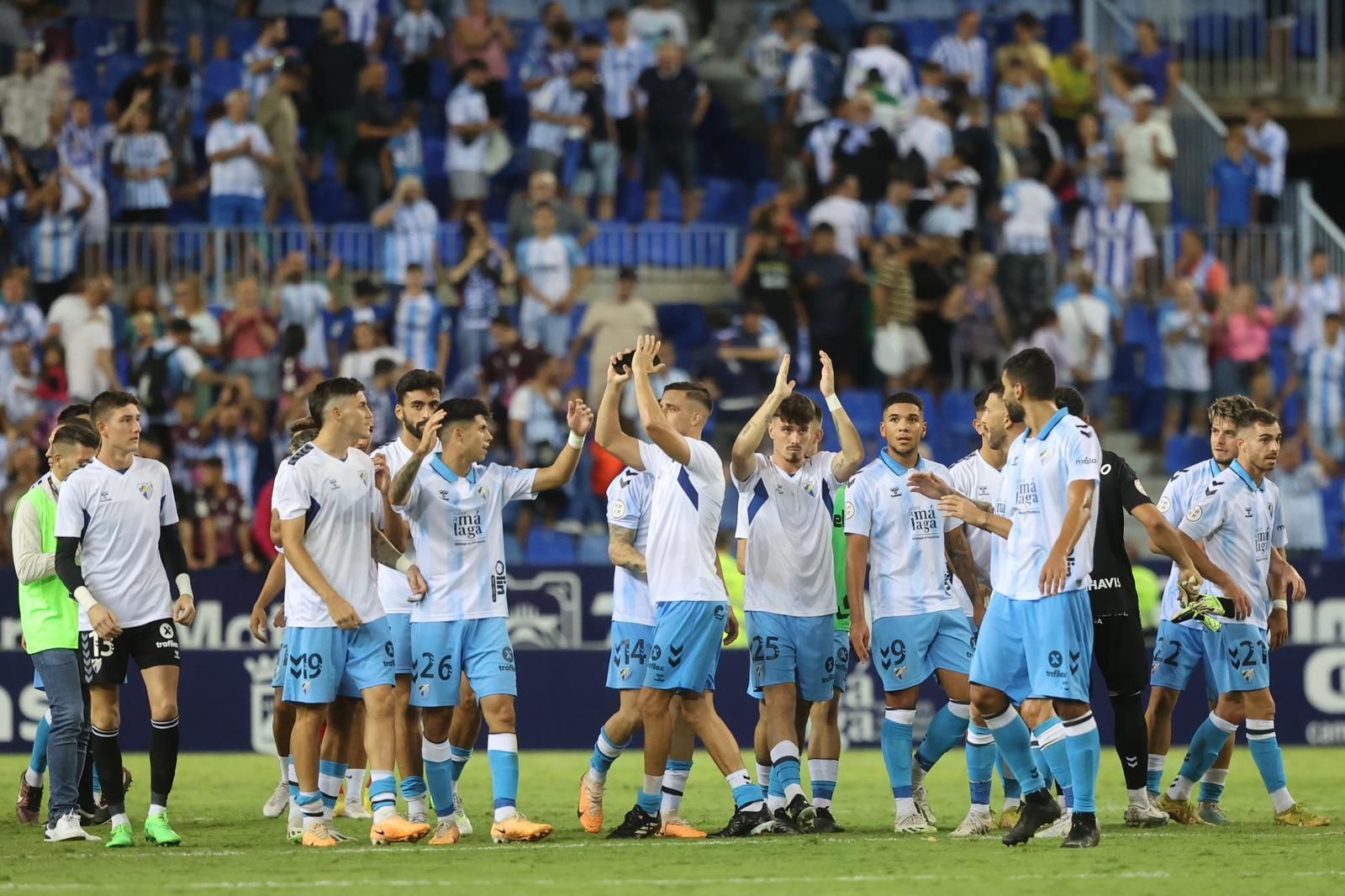 El Málaga CF-Atlético de Madrid B, en fotos