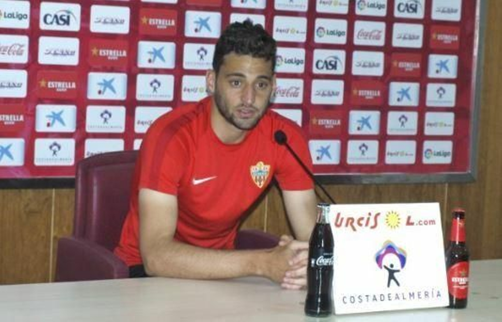 Martos, en la rueda de prensa.