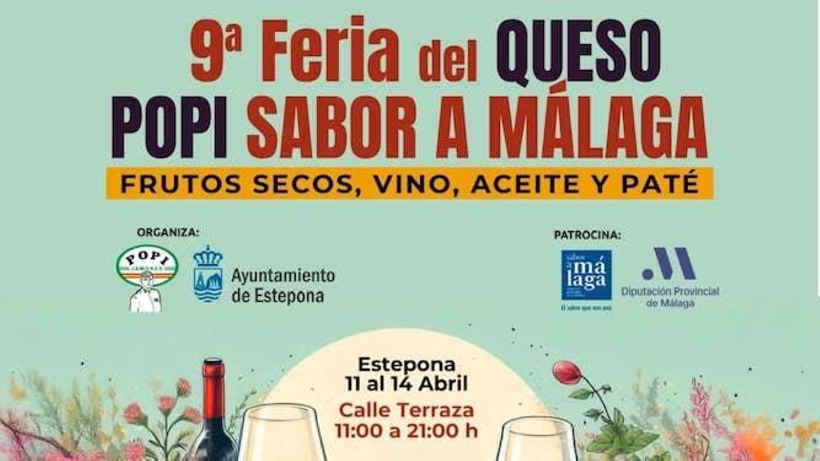Cartel promocional de la Feria del Queso Popi Sabor a Málaga de Estepona. Cartel promocional de la Feria del Queso Popi Sabor a Málaga de Estepona.