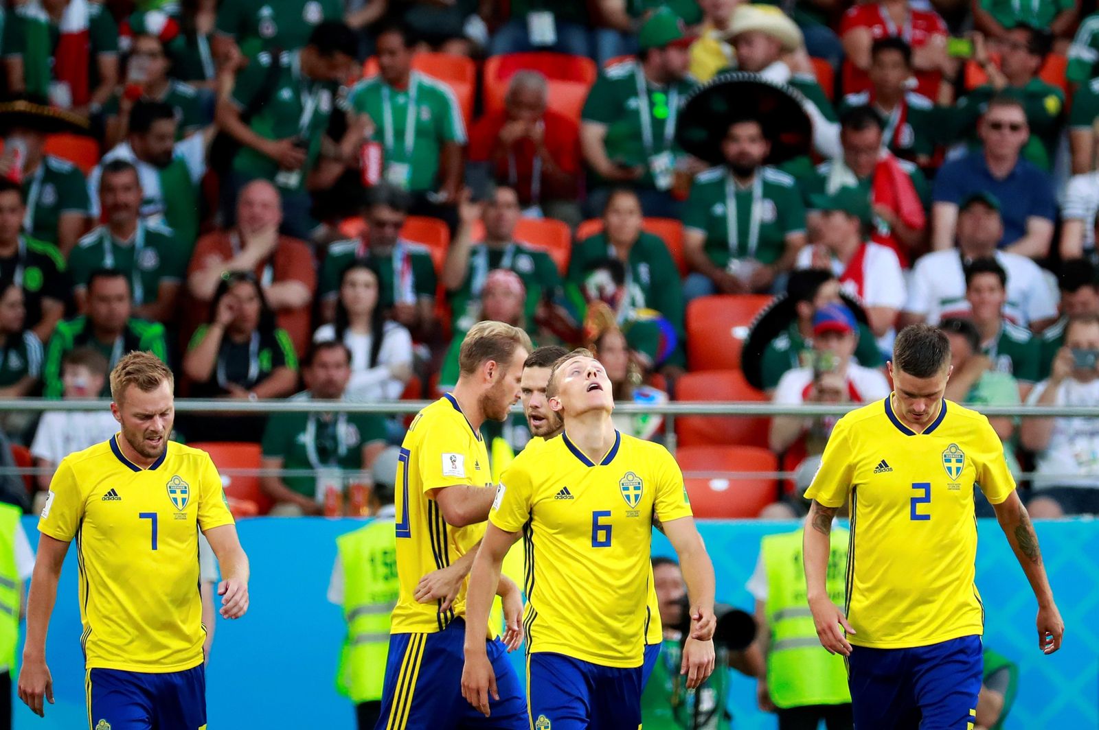 Las imágenes del México-Suecia