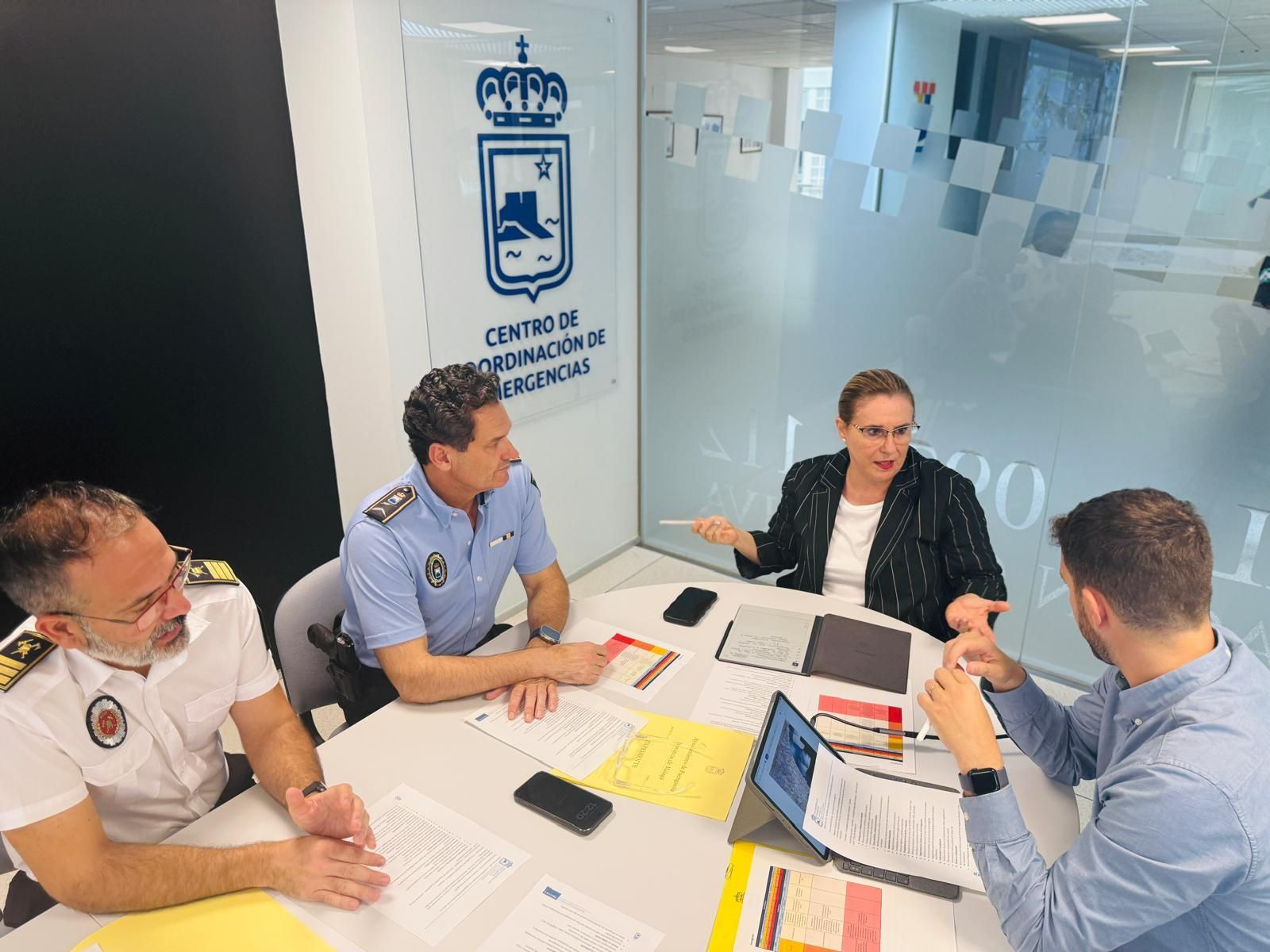 La alcaldesa, Ana Mula, preside la reunión en el Centro Municipal de Coordinación de Emergencias. La alcaldesa, Ana Mula, preside la reunión en el Centro Municipal de Coordinación de Emergencias.