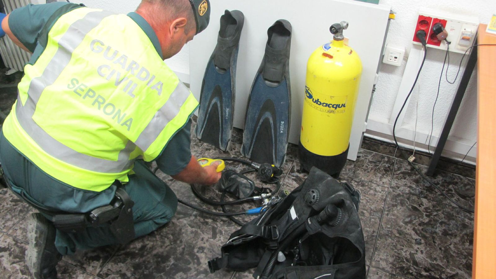 Los materiales requisados