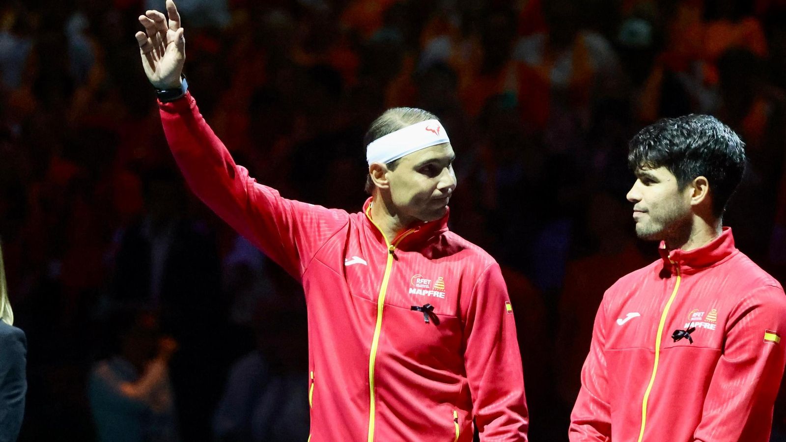 Las fotos del Rafa Nadal-Van de Zandschulp de la Copa Davis en Málaga