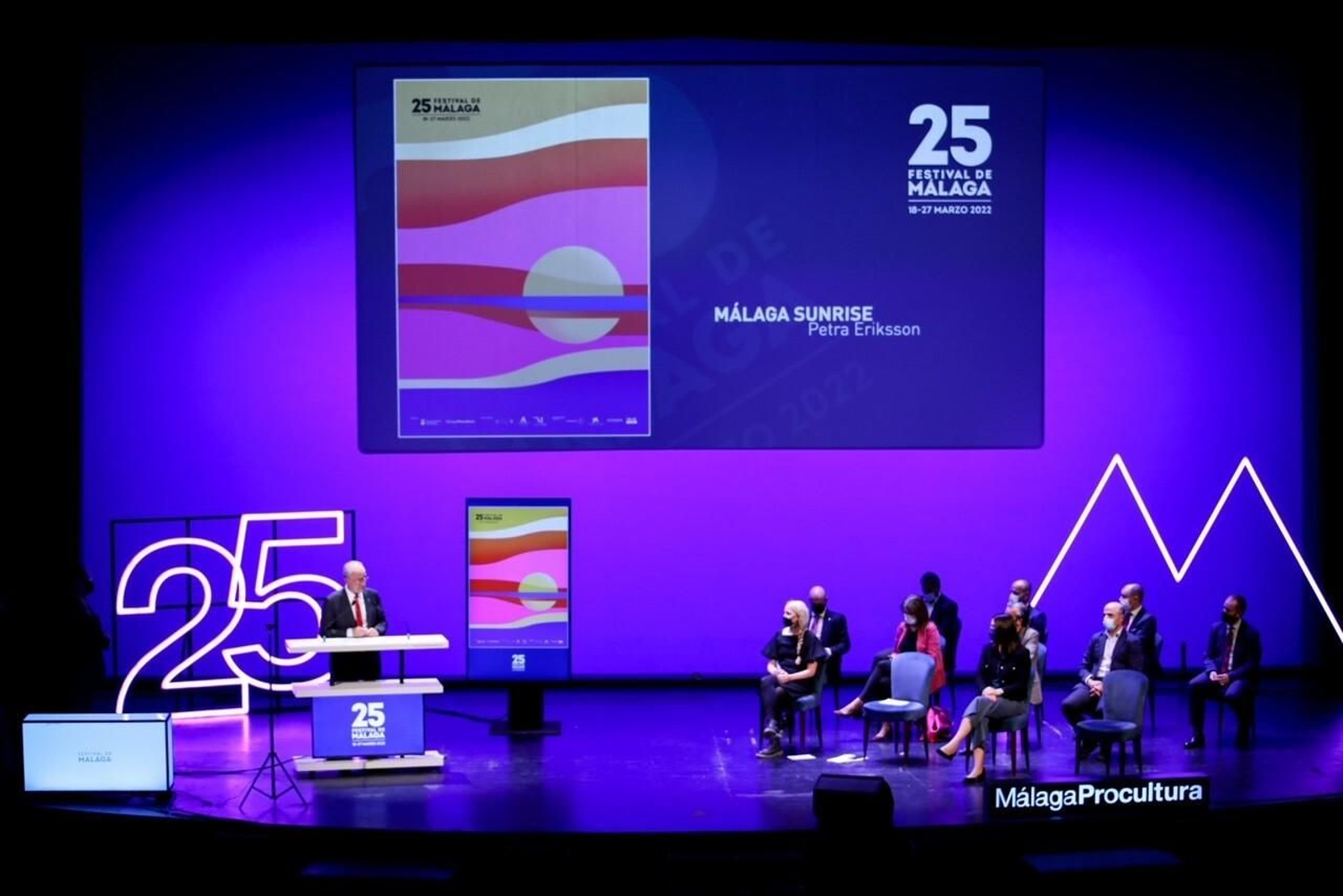 Presentación del cartel del 25 Festival de Cine de Málaga