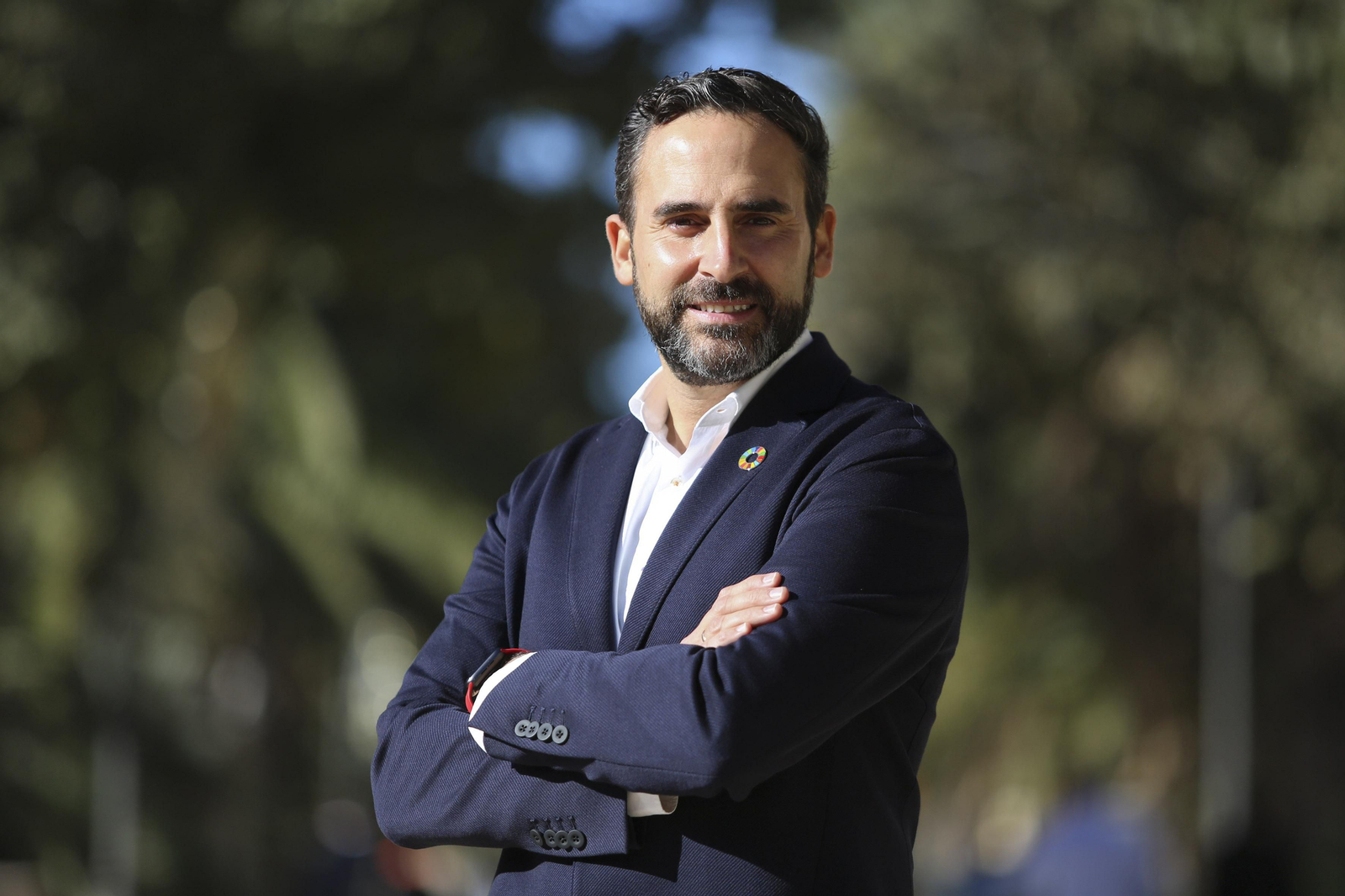 El candidato a la secretaría general del PSOE de Málaga, Daniel Pérez