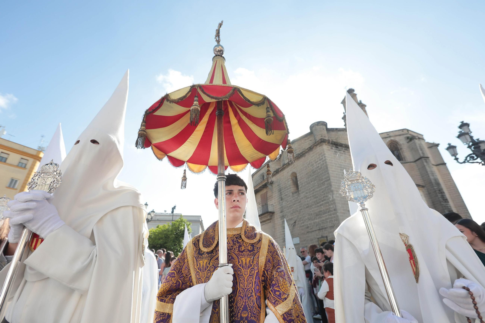 La Hermandad del Transporte en imágenes el Domingo de Ramos del 2025 en Jerez